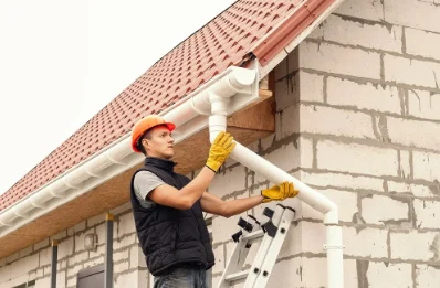Pose et remplacement de gouttières à Auneuil
